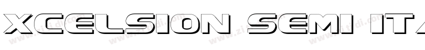 Xcelsion Semi Itali字体转换